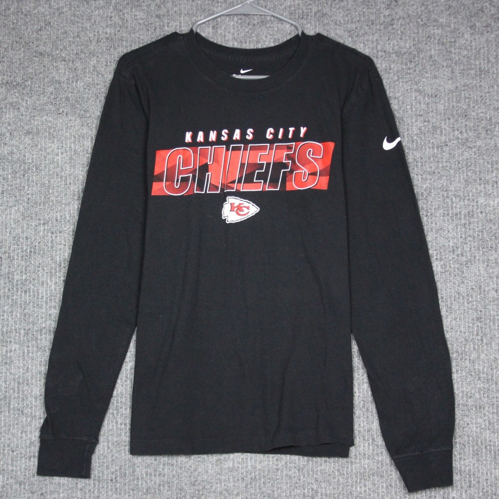 Mens Nike Kansas City Chiefs Long Sleeve Shirt Size S NFL Football